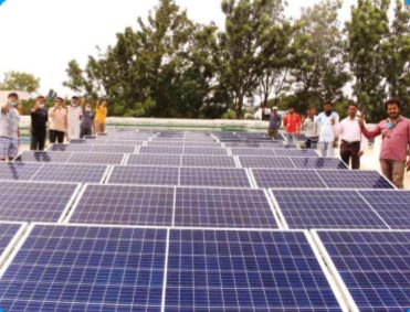 Ground-mounted solar array