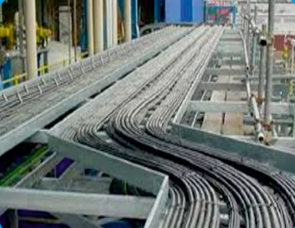 Overhead cable laying