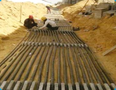 Underground cable work