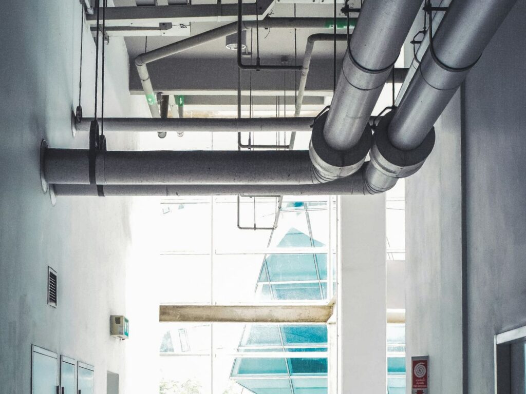 HVAC piping installation