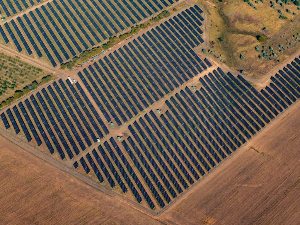 Ground-mounted solar farm